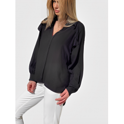 Blouse noire oversize