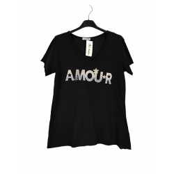 T SHIRT COL V AMOUR