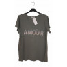 T SHIRT COL V AMOUR