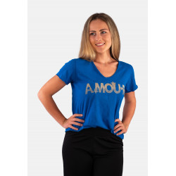 T SHIRT COL V AMOUR