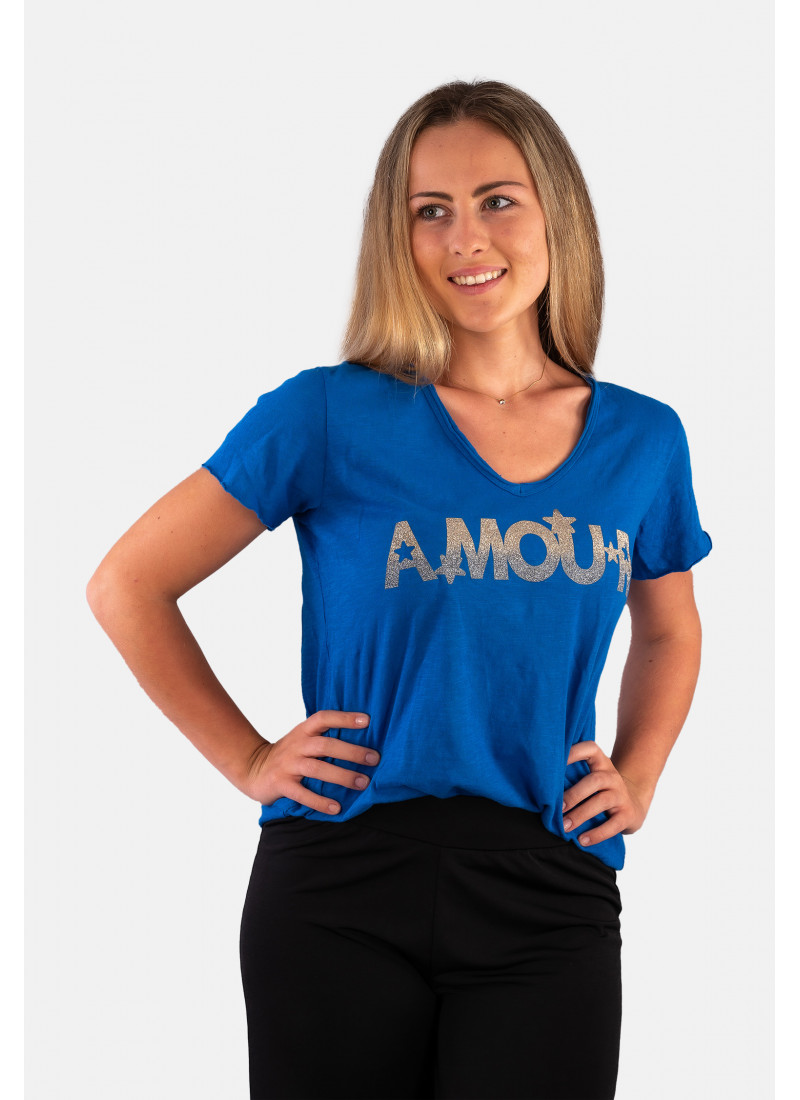 T SHIRT COL V AMOUR