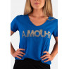 T SHIRT COL V AMOUR