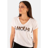 T SHIRT COL V AMOUR