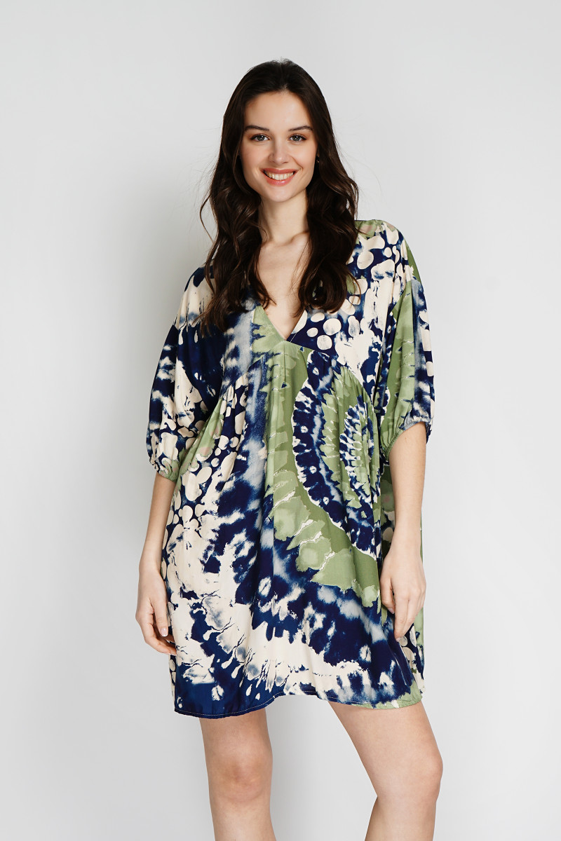 ROBE COURTE TIE AND DYE