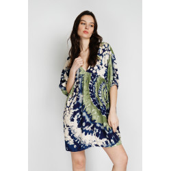 ROBE COURTE TIE AND DYE