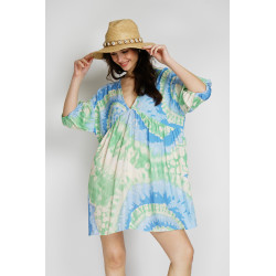 ROBE COURTE TIE AND DYE