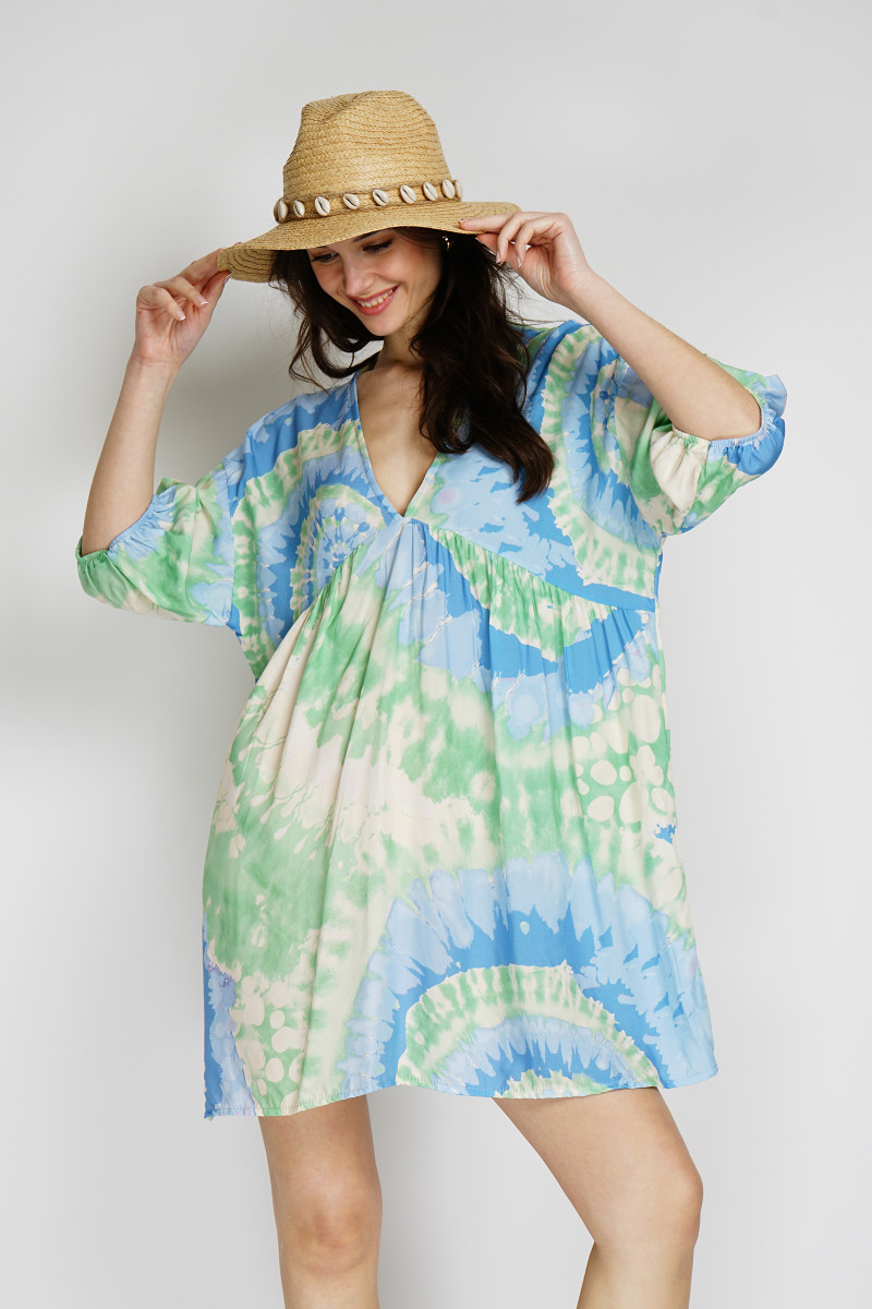 ROBE COURTE TIE AND DYE