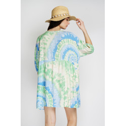 ROBE COURTE TIE AND DYE