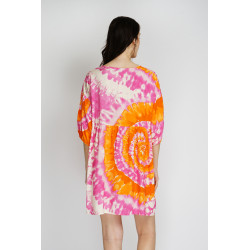 ROBE COURTE TIE AND DYE